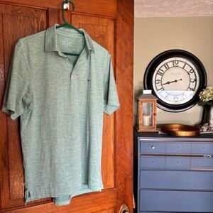 Vineyard Vines Green Performance Polo Shirt M Golf Activewear Short Sleeve